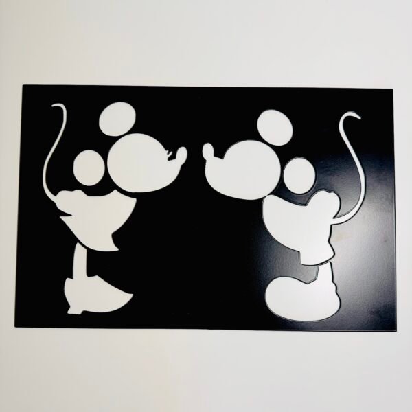 Mickey et Minie bisou